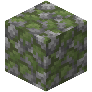 苔石（Mossy Cobblestone）素材图