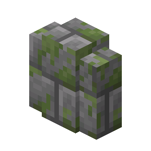 苔石砖墙（Mossy Stone Brick Wall）素材图