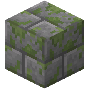 苔石砖（Mossy Stone Bricks）素材图