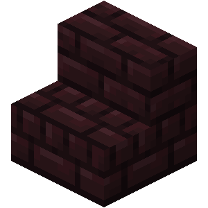 下界砖楼梯（Nether Brick Stairs）素材图