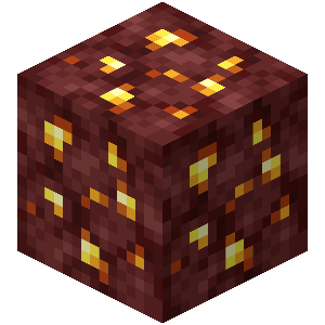 下界金矿石（Nether Gold Ore）素材图