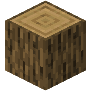 苍白橡木原木（Pale Oak Log）素材图
