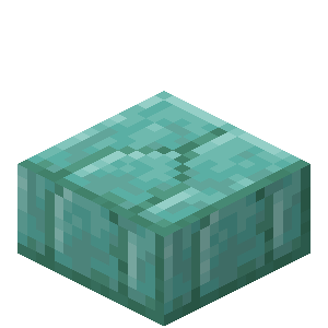 海晶石砖台阶（Prismarine Brick Slab）素材图