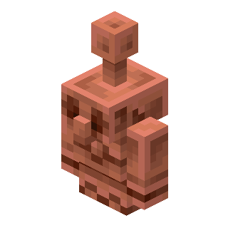 锈蚀的铜傀儡像（Weathered Copper Golem Statue）素材图