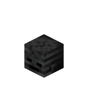 凋灵骷髅头颅（Wither Skeleton Skull）素材图