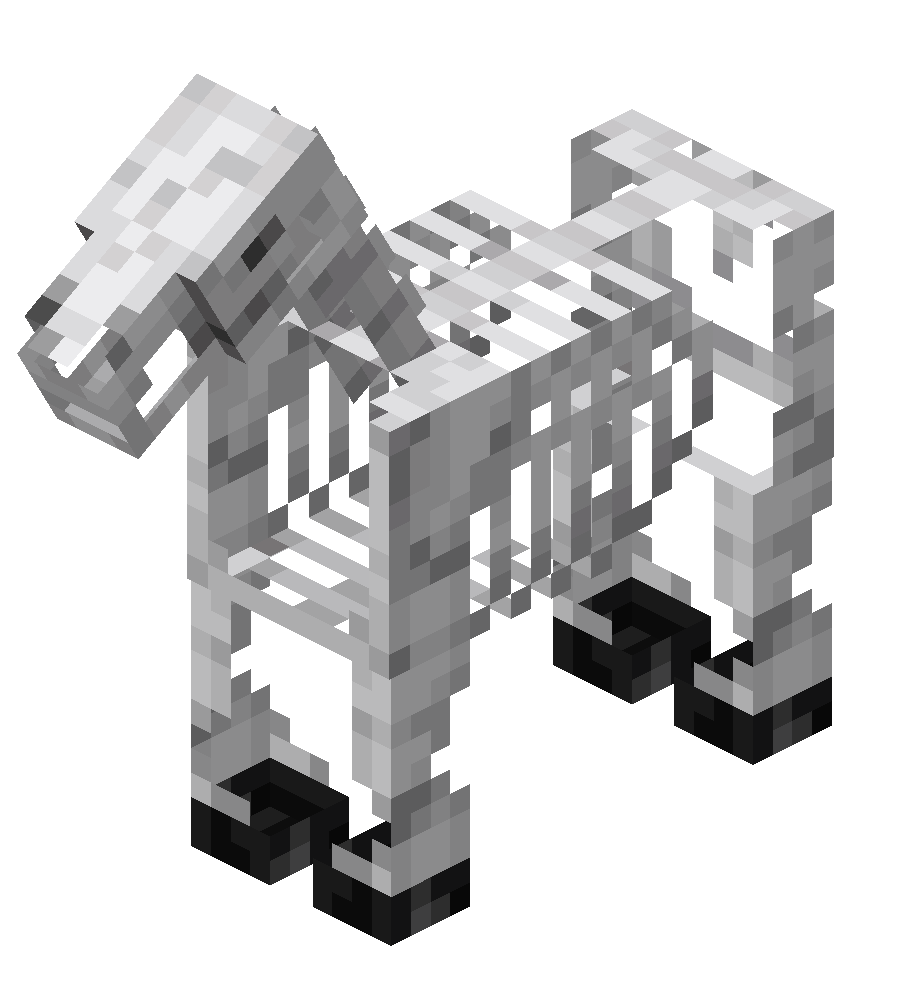 骷髅马（Skeleton Horse）素材图
