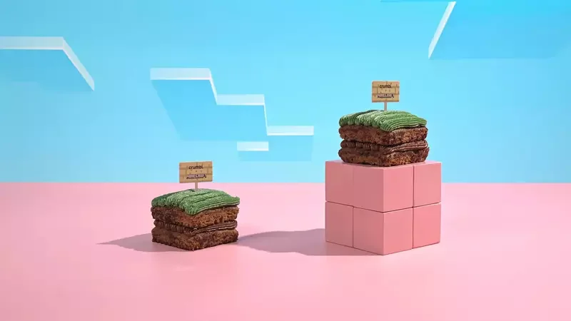 《我的世界》联名甜点展示