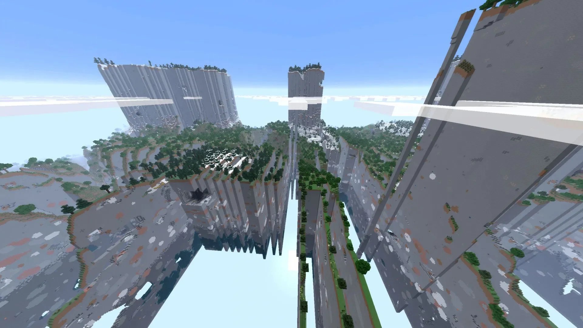 另一种地形生成效果（图片来源：Mojang Studios / Sportskeeda）