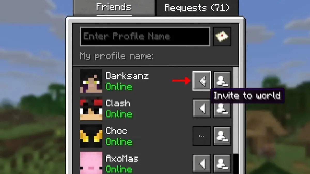 在 Minecraft 中添加好友