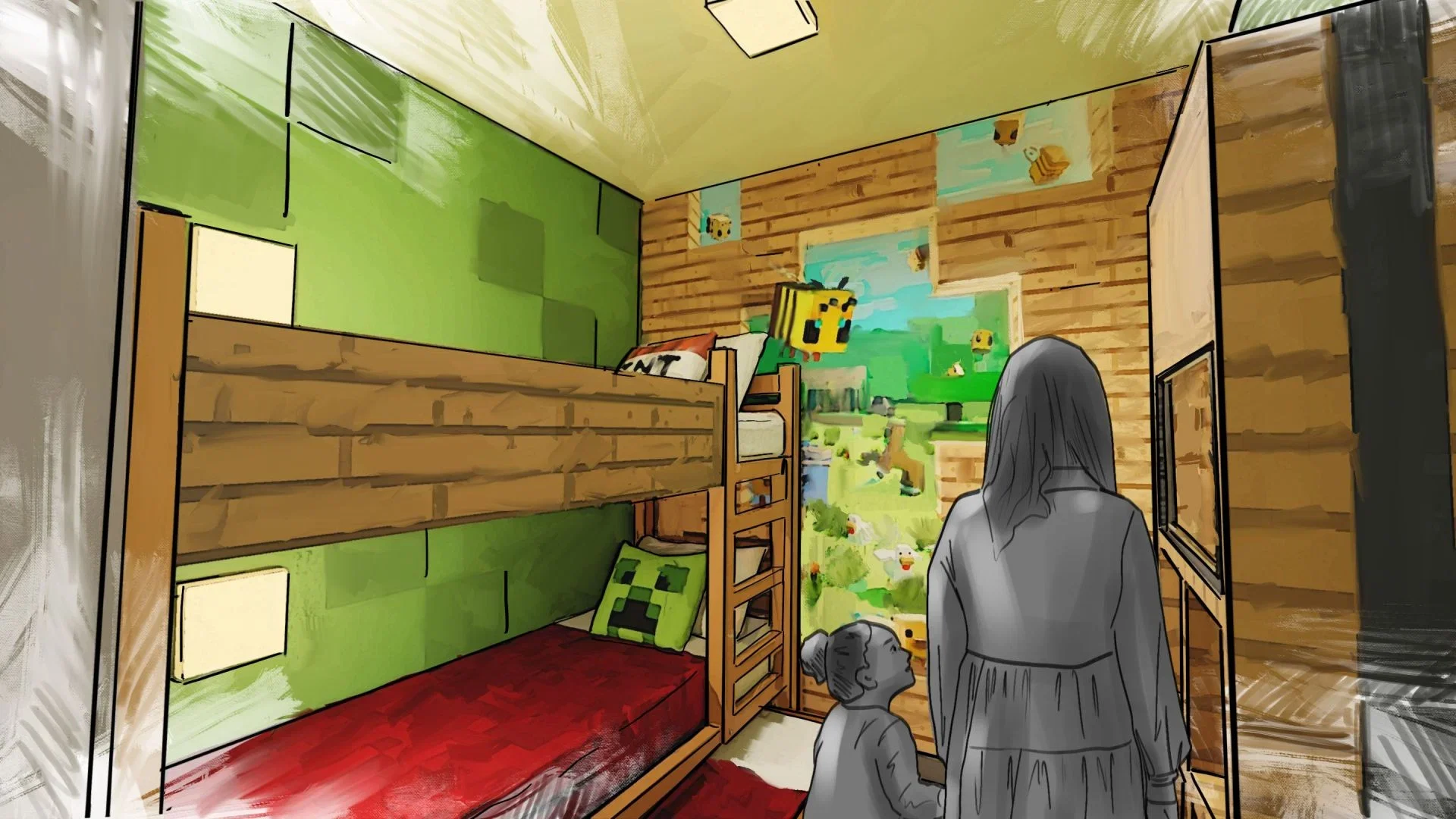 《我的世界》主题酒店将为玩家带来独特体验(图片来源:Mojang Studios)