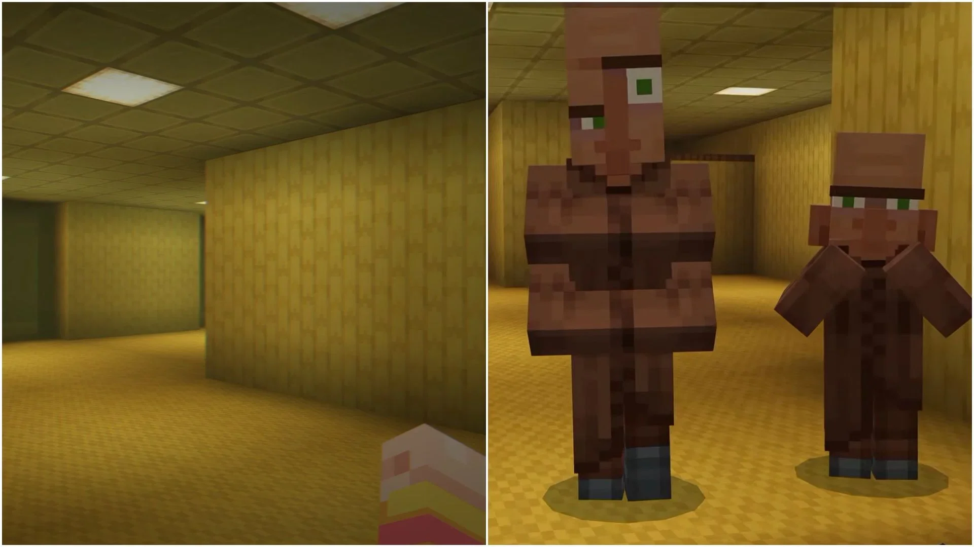 《动作与物品》附加包 1.12 的后室内容。图片来源:Mojang Studios / YouTube:@ActionsNStuff