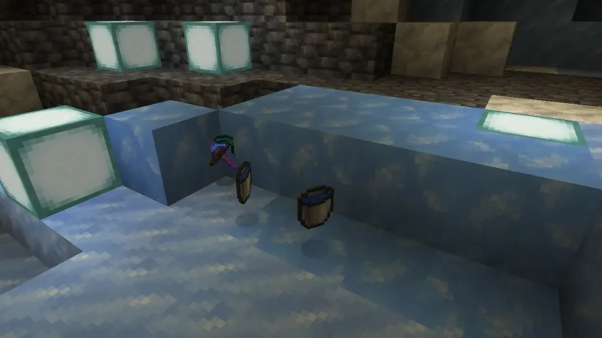在 Minecraft 中制作易碎冰所需物品