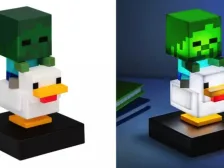 Minecraft 官方周边全新阵容：鸡骑士、蜜蜂与苦力怕主题灯饰登场