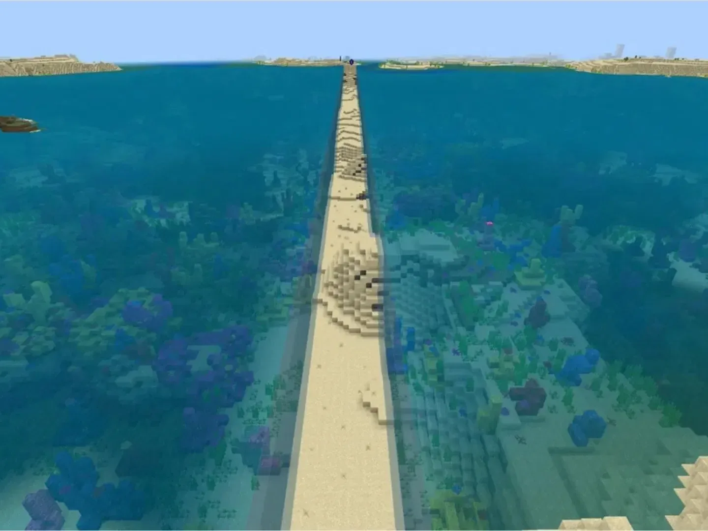 “摩西，是你吗？”：Minecraft玩家竟然“劈开”了整片海洋，引得社区网友爆笑热议
