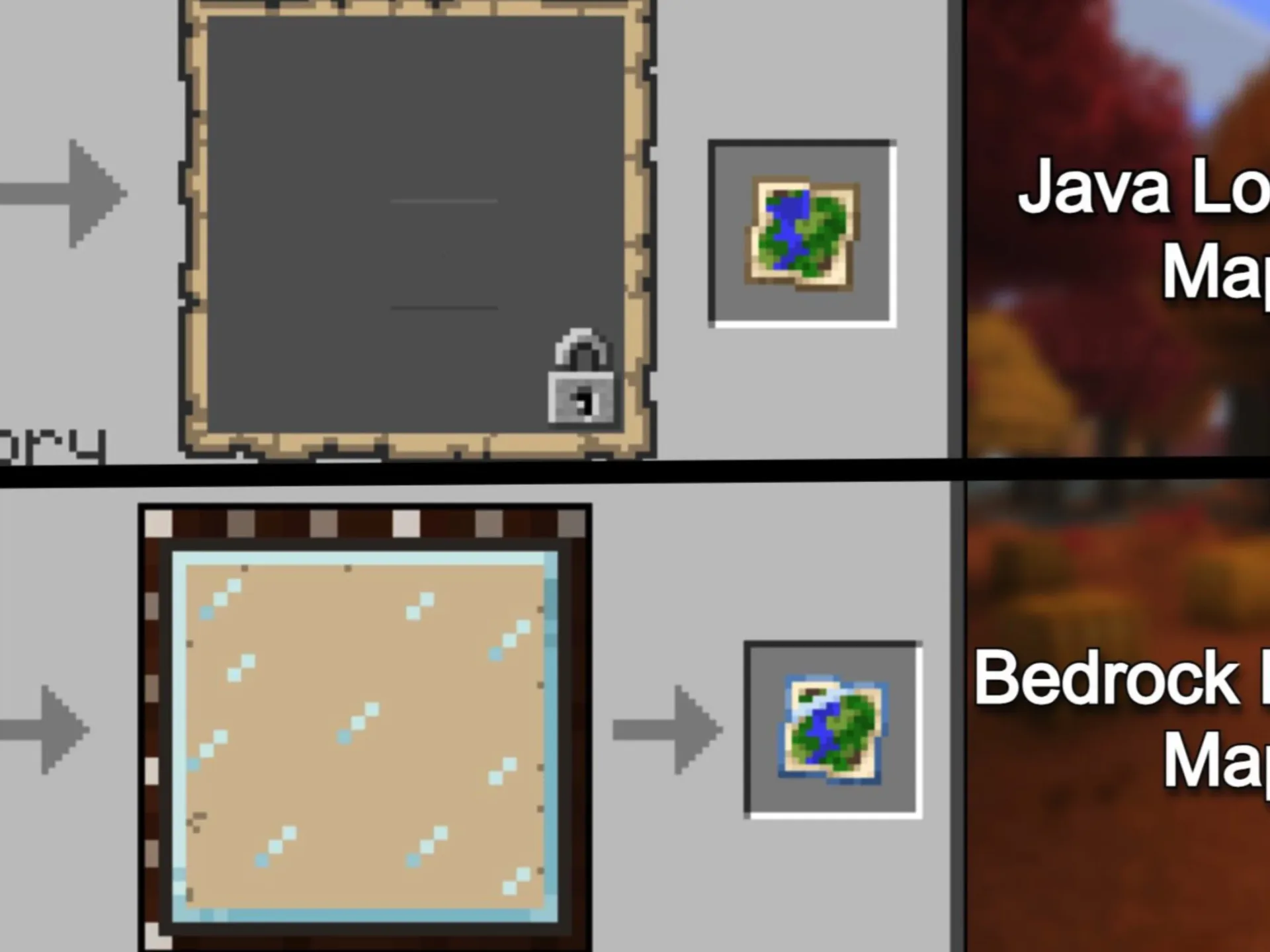 Mojang 确认新的基岩版锁定地图纹理不会登陆 Java 版