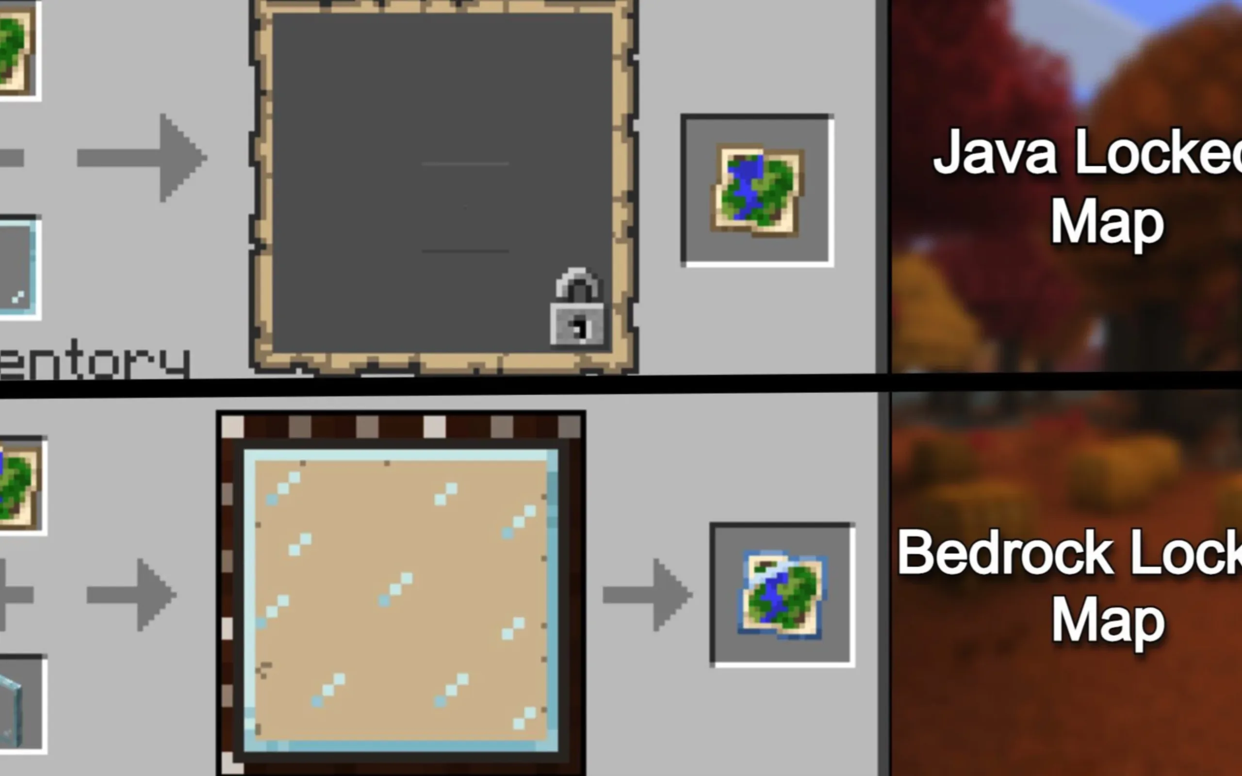 Mojang 确认新的基岩版锁定地图纹理不会登陆 Java 版 封面 1