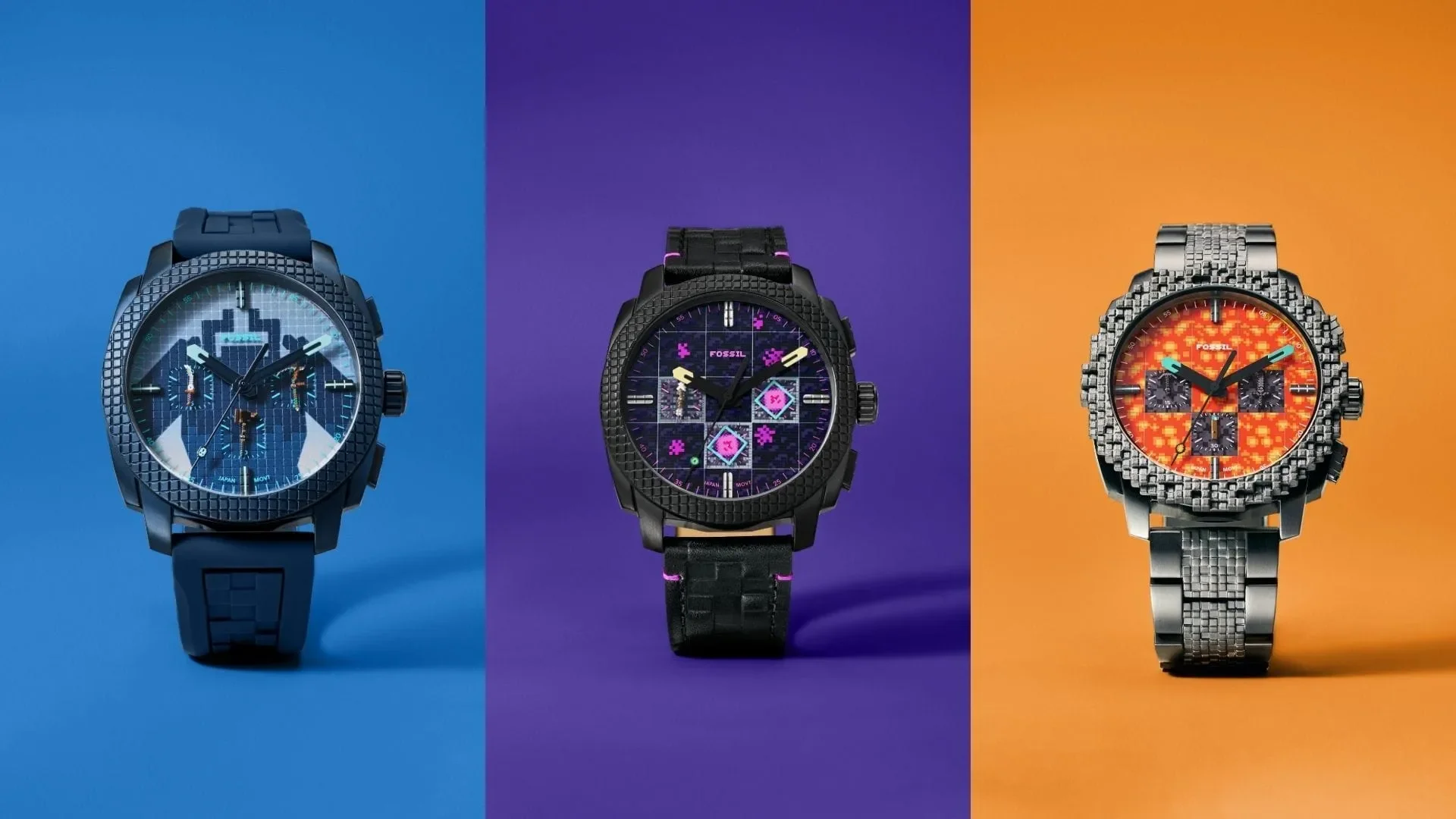 Fossil 公布《我的世界：地下城2》联名腕表，三款新品即将发售 封面 1