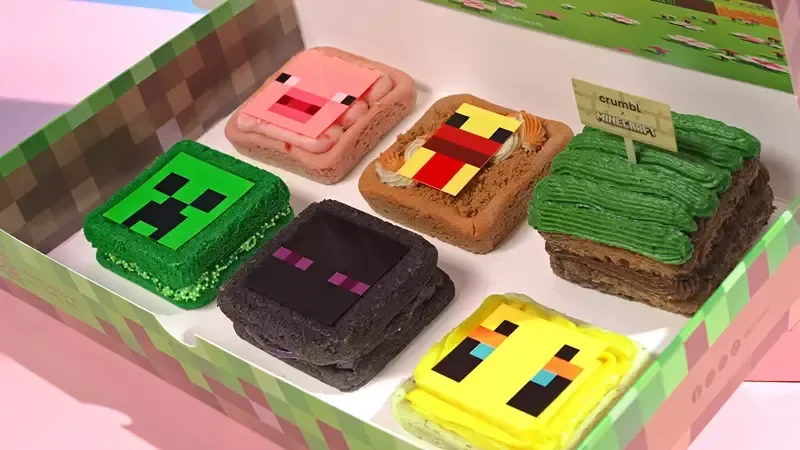 烘焙坊「Crumbl Cookies」推出《我的世界》联名甜点：苦力怕三明治、草地方块蛋糕登场 封面 1