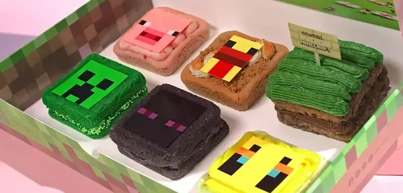 烘焙坊「Crumbl Cookies」推出《我的世界》联名甜点：苦力怕三明治、草地方块蛋糕登场