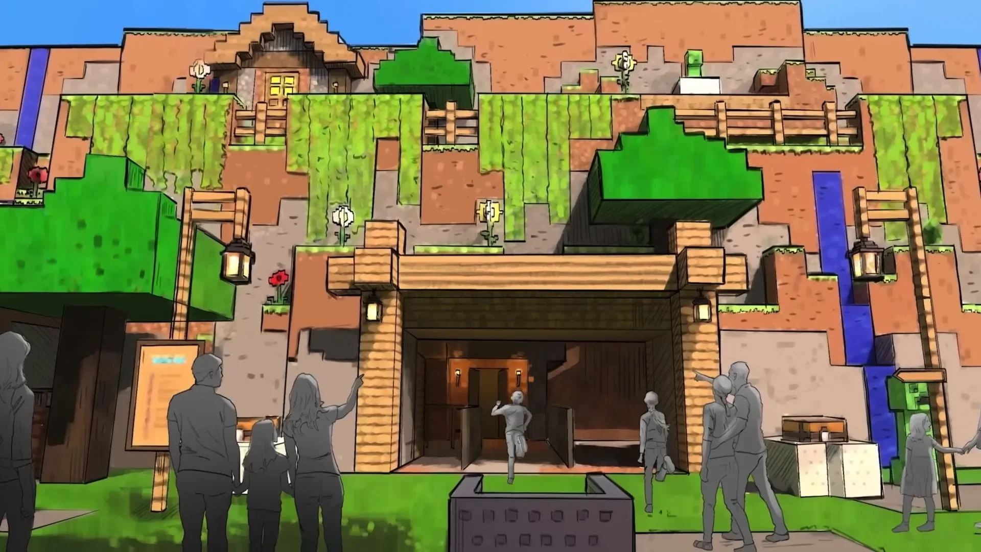 Mojang宣布全球首家《我的世界》主题酒店与过山车即将登场 封面 1