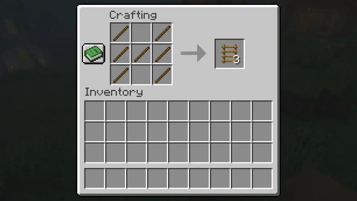 Ladder crafting recipe in Minecraft 6a6c0ce612969052055830 0