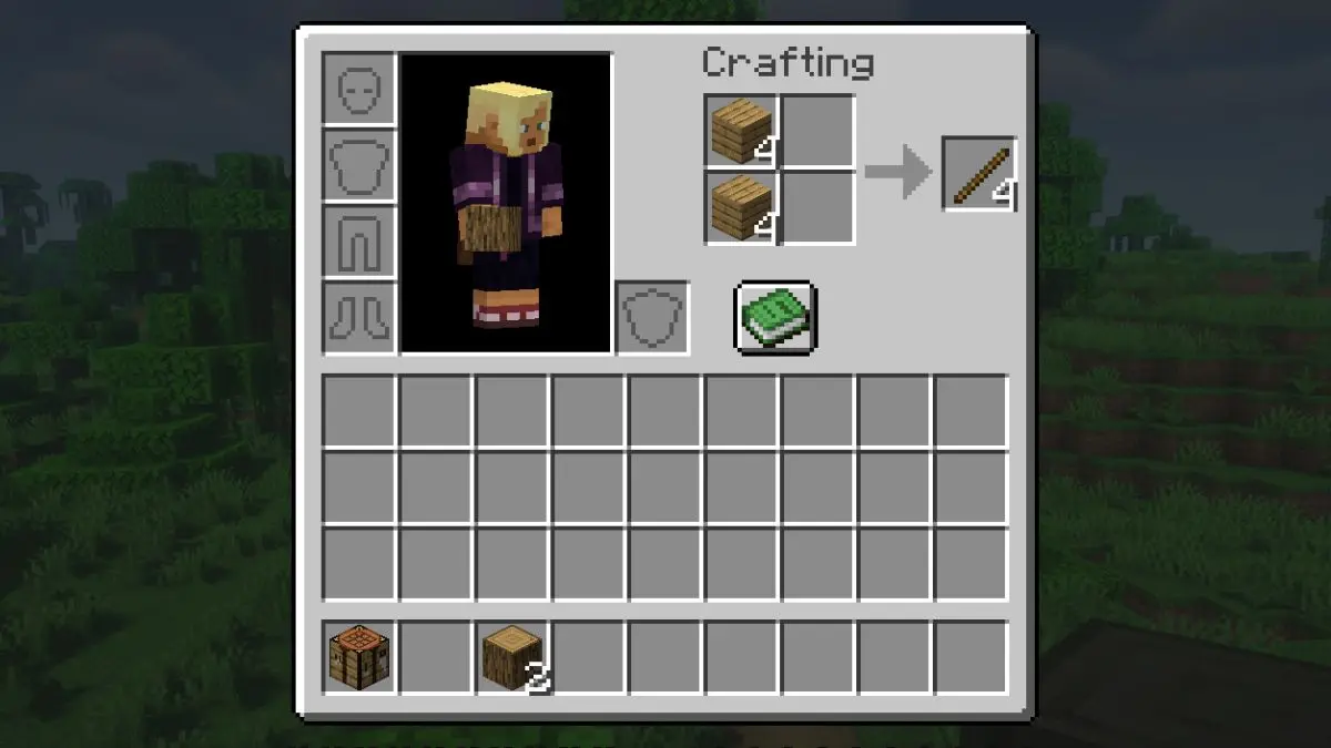 Make Sticks using a ladder in Minecraft 6a6c0ce7db119668292357 0