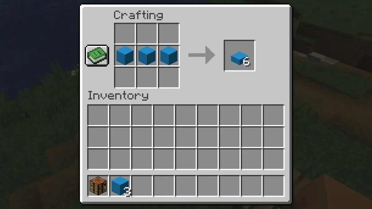 Minecraft Concrete Slab crafting recipe 6a74232b0aceb854571877 0