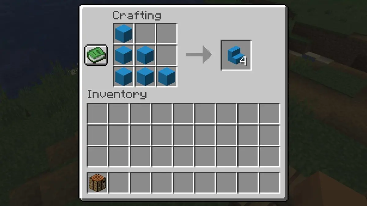 Minecraft Concrete Stair crafting recipe 6a74232bc6086711280864 0