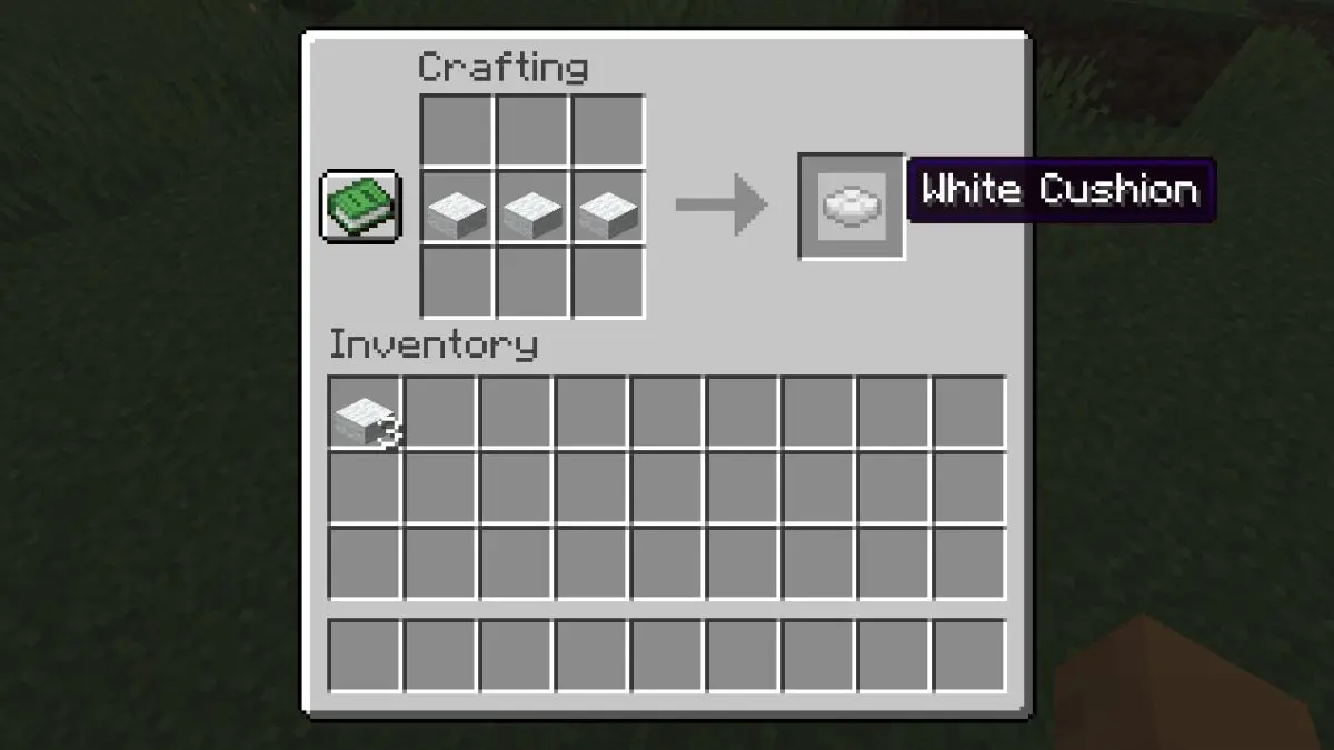 Minecraft cushion crafting recipe 6a506a251150d968027109 0