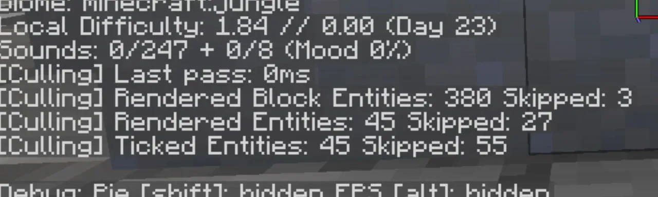 实体剔除 Entity Culling
