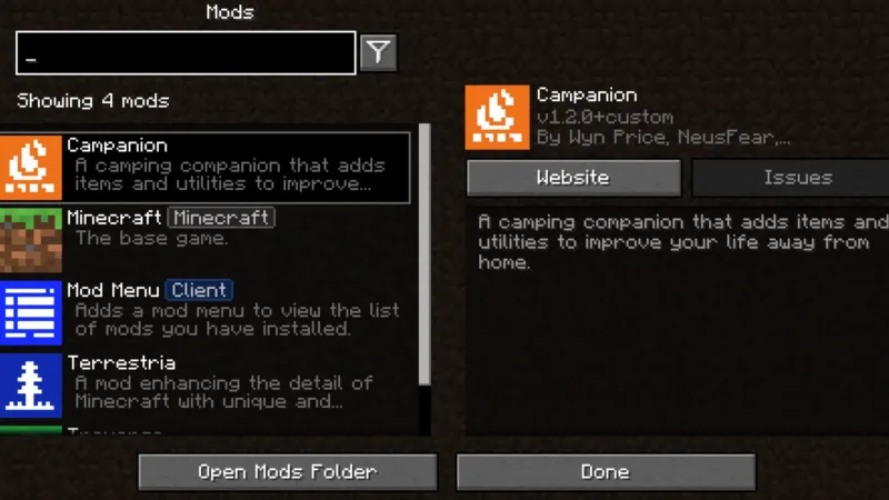 模组菜单 Mod Menu