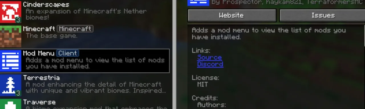 模组菜单 Mod Menu