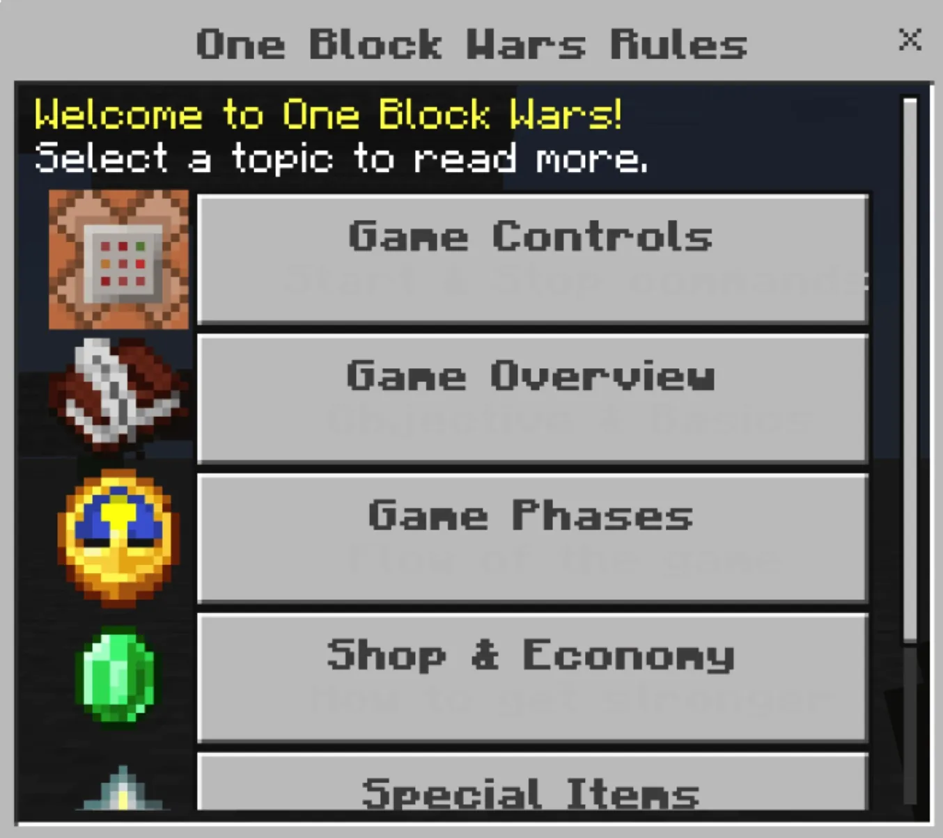 单一方块战争 One Block Wars