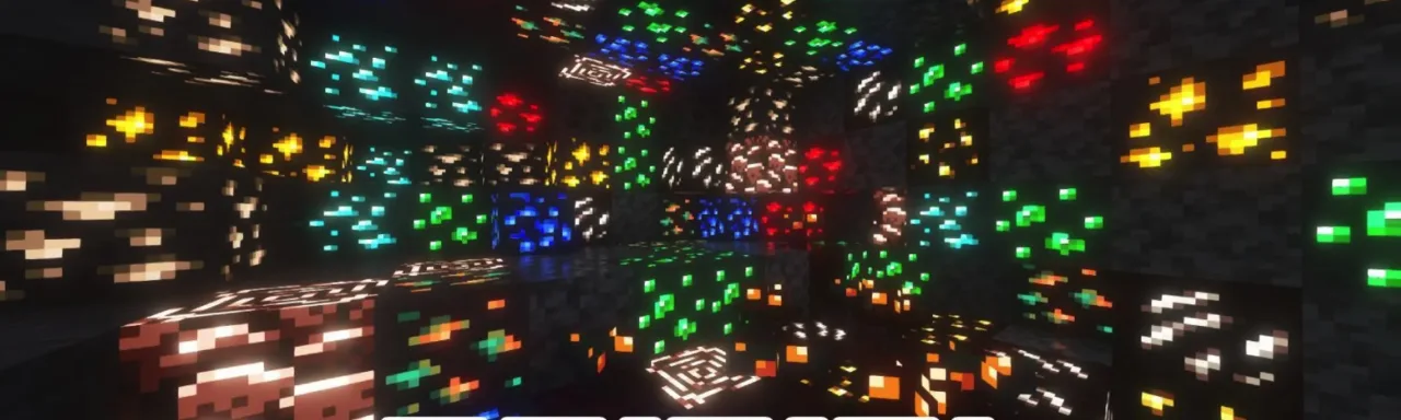 矿石发光光影 Glow Em All Shader | Glowing Ores