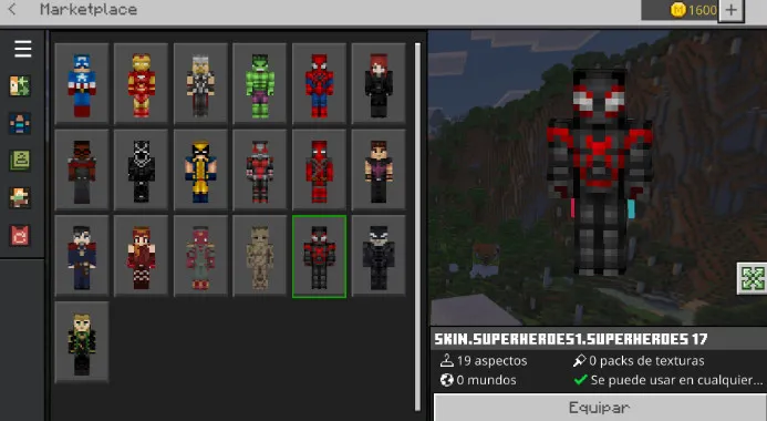 我的世界基岩版钢铁血红骑士皮肤包 Iron Sanguine Knight Skinpack 人物皮肤包下载
