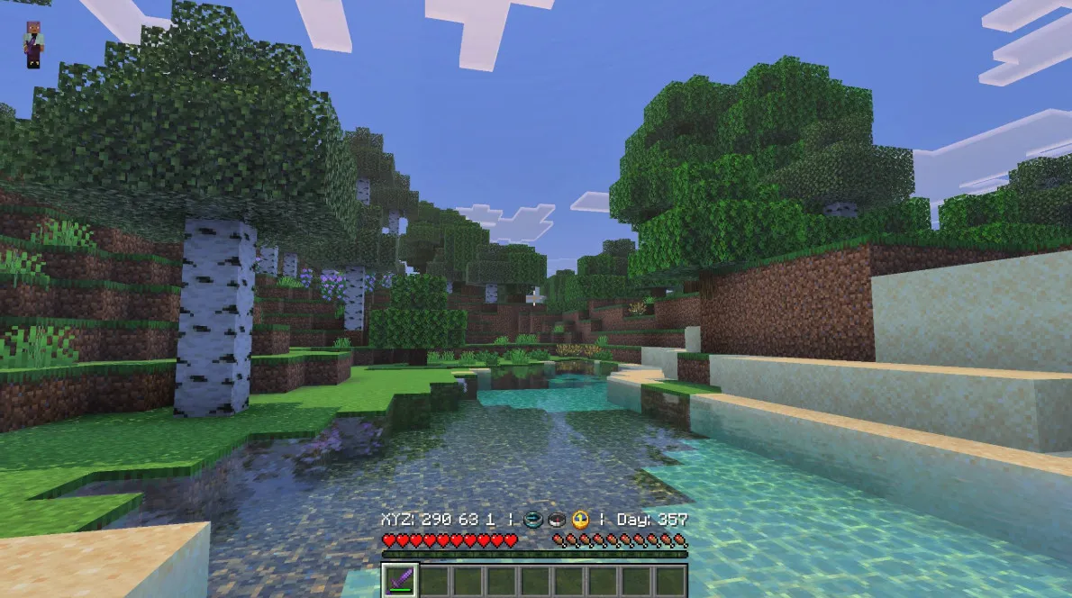 我的世界基岩版更优游戏天数与坐标显示 Better Days Played 简约|主题资源包下载