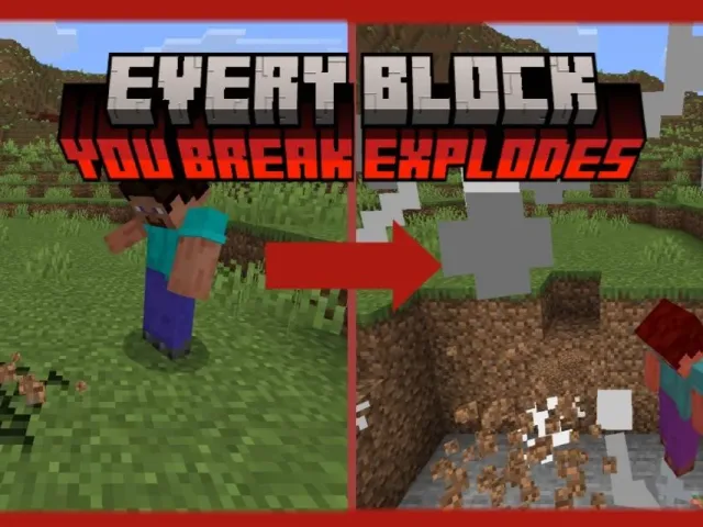 每一块被破坏的方块都会爆炸 Every Block You Break Explodes