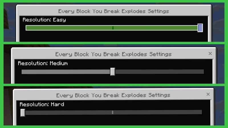 每一块被破坏的方块都会爆炸 Every Block You Break Explodes