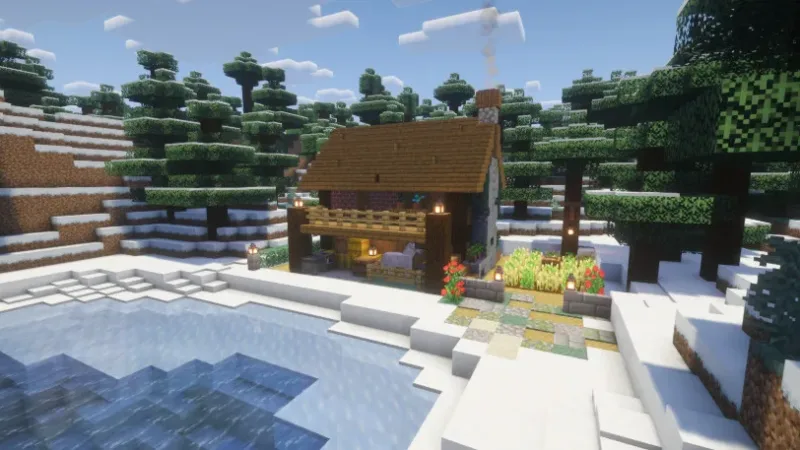 小型雪域小屋 Small Snowy Cabin