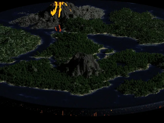 热带火山 Volcano Tropical