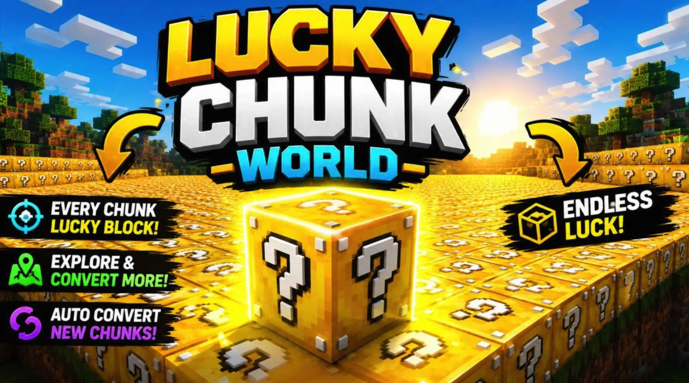 Lucky Block Super Flat World