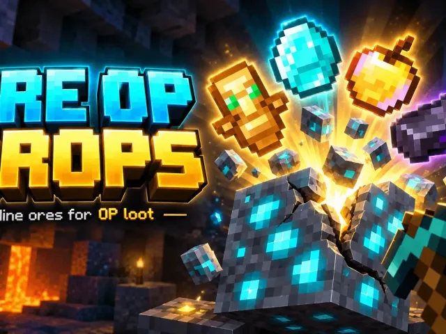 矿石掉落极品物品 Ores Drop OP Items