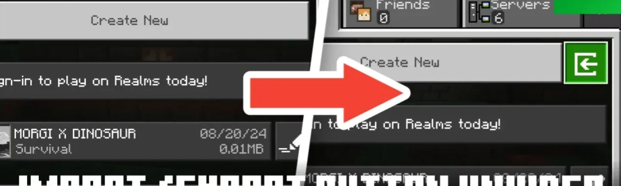 基岩版导入/导出按钮显示工具 v4 Import/Export Button Unhider v4 for MCPE