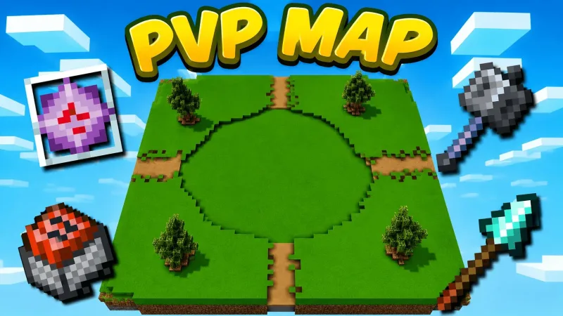 终极全套装备 PvP 地图 | AI 机器人 PvP Ultimate All Kits PvP Map | Ai Bot PvP