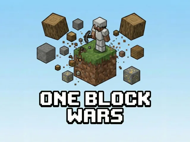 One Block Wars：终极 PvP 空岛地图 One Block Wars: The Ultimate PvP Skyblock Map