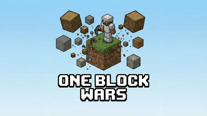 One Block Wars：终极 PvP 空岛地图 One Block Wars: The Ultimate PvP Skyblock Map