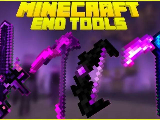 末影工具：伤害 100 的末影剑与能穿梭维度的末影斧 Ender Tools [Achivement Friendly]
