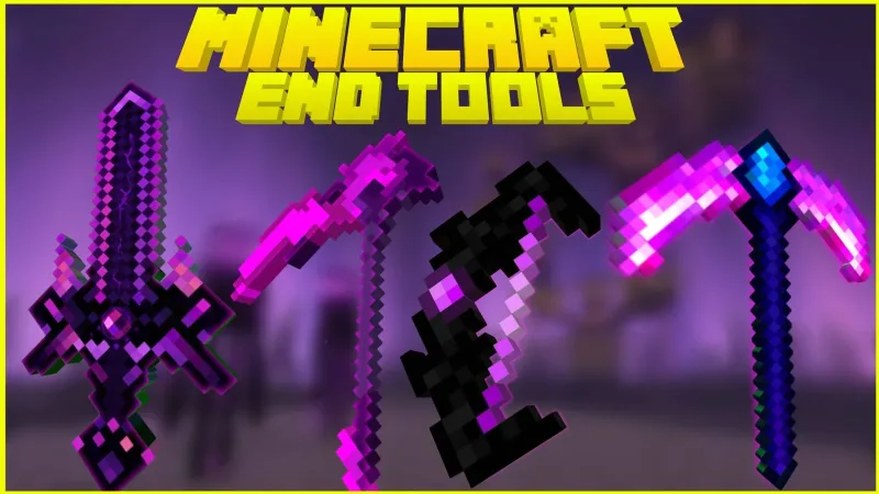 末影工具：伤害 100 的末影剑与能穿梭维度的末影斧 Ender Tools [Achivement Friendly]