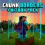 我的世界基岩版区块边界 + 碰撞箱（青色） Chunk Border + Hitbox (Cyan) 界面资源包下载